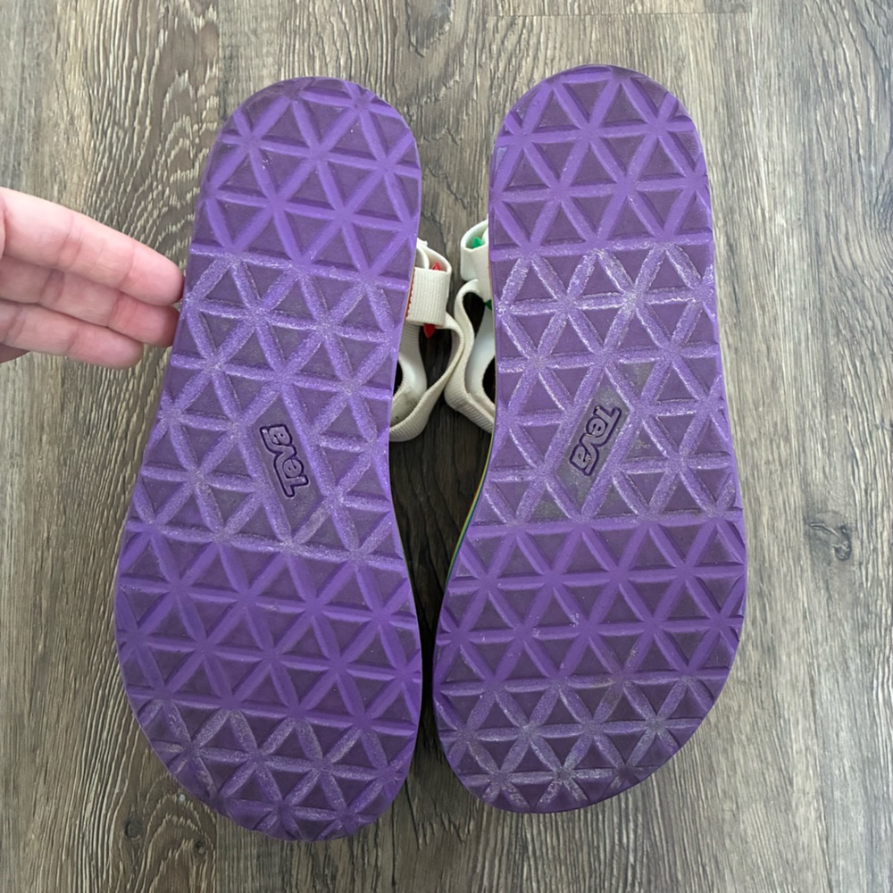 Teva Flatform Universal Rainbow Pride Sandals - Picture 15 of 16